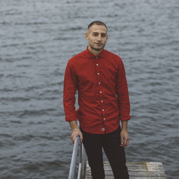 Cottover Twill kauluspaita Slim Fit Thumbnail