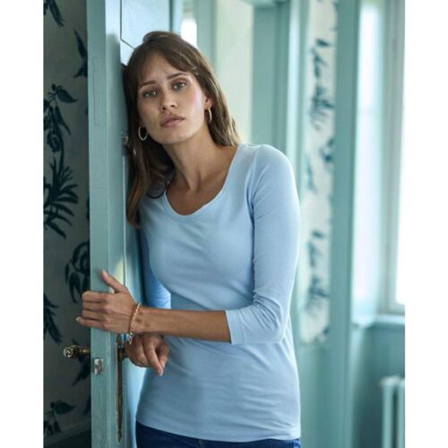 Naisten 3/4 Hihainen Stretch T-paita Thumbnail